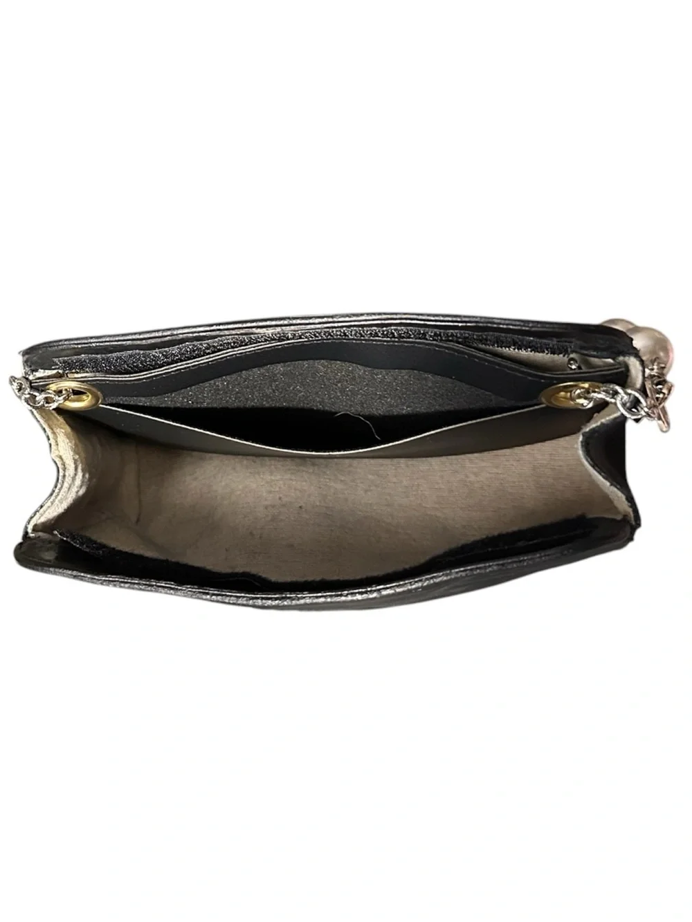 Authentic Vintage Chanel Black Leather Cosmetic Pouch Bag